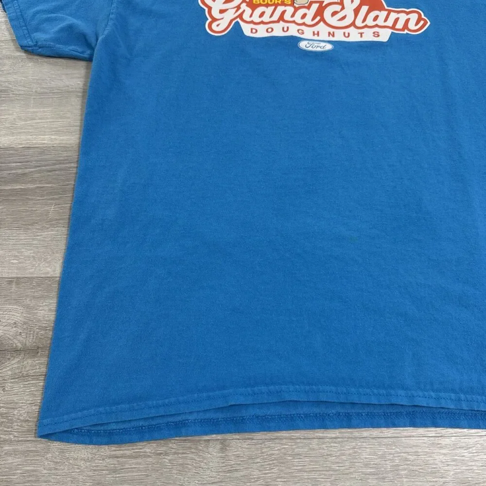 Justin Bour Shirt Miami Marlins Grand Slam Doughnuts Ford Men's Blue XL Cotton